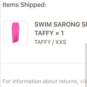 Skims swim skirt sarong